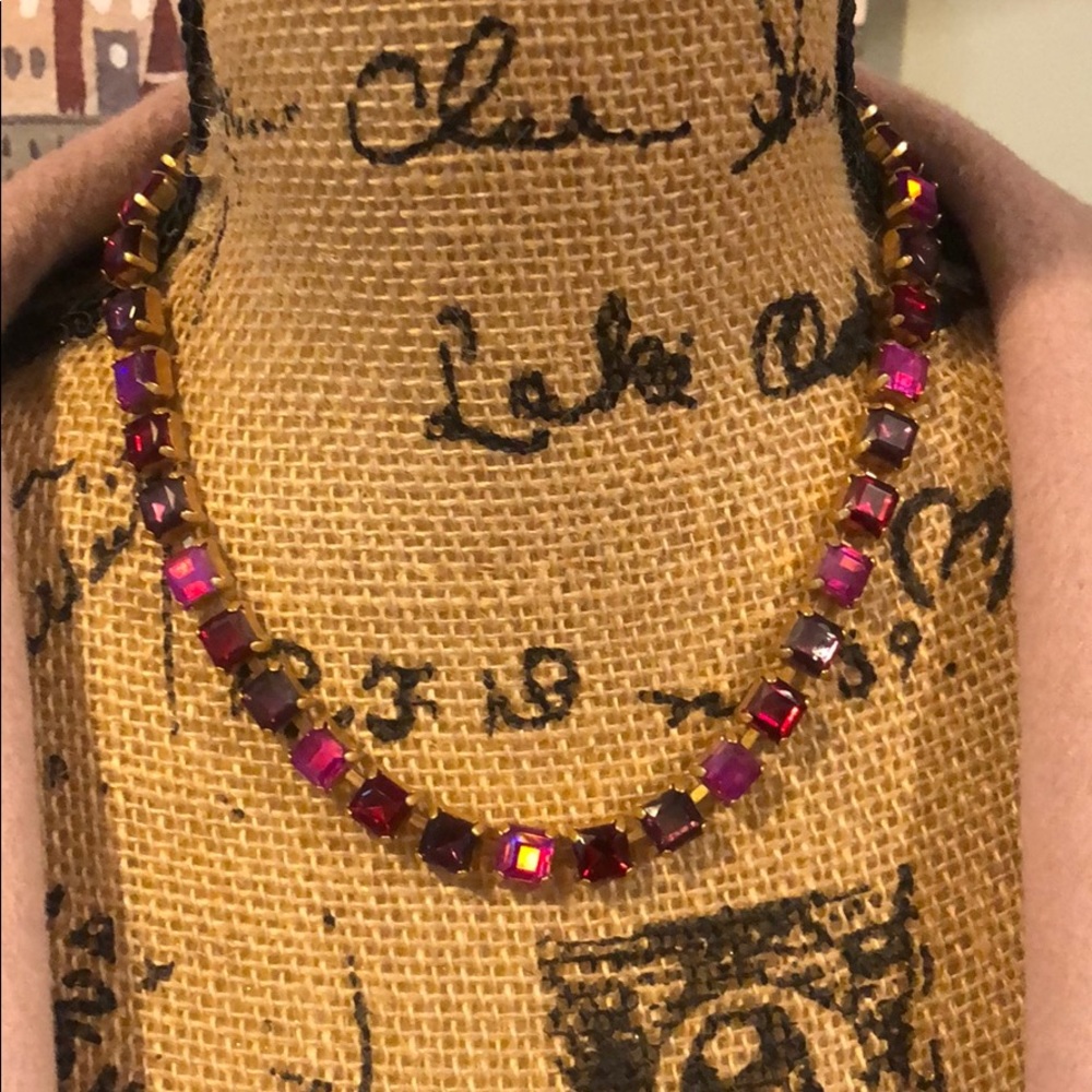 Pink and Gold Statement Necklace